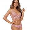 Pink Sheer Lace Thongs - SL11