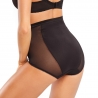 Ebony - Black Sheer High Waist Brief