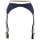 Blue Lagoon 1 - Navy Blue Sheer Garter Belt