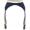 Blue Lagoon 1 - Navy Blue Sheer Garter Belt
