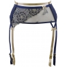 Blue Lagoon 1 - Navy Blue Sheer Garter Belt