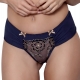 Blue Lagoon 1 - Navy Blue Sheer Cheeky Panties