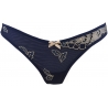 Blue Lagoon 1 - Navy Blue Sheer Thongs