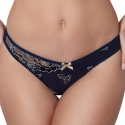 Blue Lagoon 1 - Navy Blue Sheer Thongs