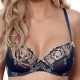 Blue Lagoon 1 - Navy Blue Sheer Bra Plus Sizes