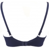 Blue Lagoon 1 - Navy Blue Sheer Bra Plus Sizes