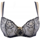 Blue Lagoon 1 - Navy Blue Sheer Balconette