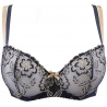 Blue Lagoon 1 - Navy Blue Sheer Balconette