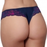 Blue Lagoon 2 - Navy Blue Lace Thongs