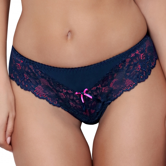 Blue Lagoon 2 - Navy Blue Lace Thongs