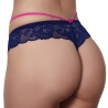 Blue Lagoon 2 - Navy Blue Strappy Thongs