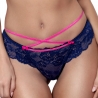 Blue Lagoon 2 - Navy Blue Strappy Thongs