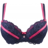 Blue Lagoon 2 - Navy Blue Lace Push up Bra