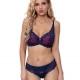 Blue Lagoon 2 - Blue and Pink Push up Bra