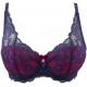 Blue Lagoon 2 - Blue and Pink Push up Bra