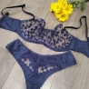 Cosmic - Navy Blue Sheer Balconette