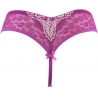 Fuchsia Lace Thong Panties