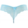 Passion Wave Blue - Sheer Lace Thongs 