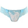 Passion Wave Blue - Sheer Lace Thongs 