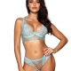 Passion Wave Blue - Sheer Lace Thongs 