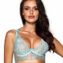 Passion Wave Blue - Longline Lace Bra