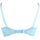 Passion Wave Blue - Sheer Balconette Bra