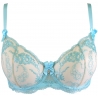 Passion Wave Blue - Sheer Balconette Bra