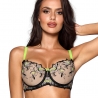 Passion Wave Beige - Neon Yellow Push up Bra