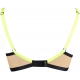 Passion Wave Beige - Neon Yellow Sheer Balconette