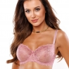 Idol - Pink Lace Balconette Bra