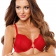Scandal - Red Lace Front Closure Balconette 