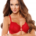 Scandal - Red Front Closure Racerback Balconette 