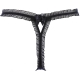 Love Cave 1 - Frilly Mesh Thongs Black