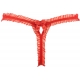 Love Cave 2 - Frilly Mesh Thongs Red