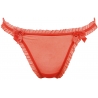 Love Cave 2 - Frilly Mesh Thongs Red