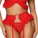 Love Cave 2 - Frilly Mesh Thongs Red