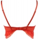 Love Cave 2 - Frilly Mesh Bra Red