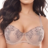 Cashmirella - Light Beige Mesh Lace Balconette Bra