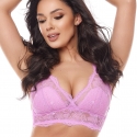 Camelia - Lilac Pink Lace Padded Bralette