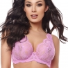 Camelia - Lilac Unlined Lace Bra Extended Sizes