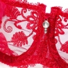 PAMELA Raspberry Red Sheer Balconette Bra