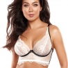 Light Cream Lace Longline Bra