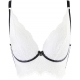 Light Cream Lace Longline Bra