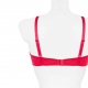 PAMELA Raspberry Red Sheer Balconette Bra