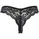 Luxury Lace Black Thongs