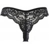 Luxury Lace Black Thongs