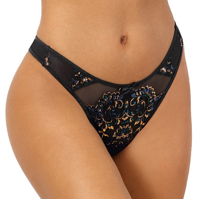 Black Lace Thongs - Valley of Sensations