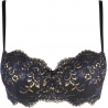 Black Lace Push up Bra - Valley of Sensations