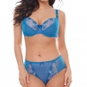 Ocean - Blue Sheer Unlined Bra Plus Sizes