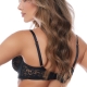 Escapade - Black Lace Unlined Balconette